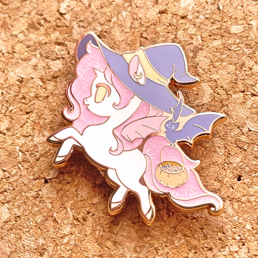 Halloween 2022 Unicorn Enamel Pin - Pastel Edition