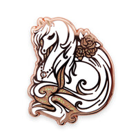 Desert Rose Arabian Horse Enamel Pin
